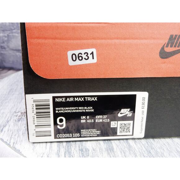 Nike Air Max Triax White/University Red-Black Men 9 Women 10.5 New in Box - Picture 11 of 11
